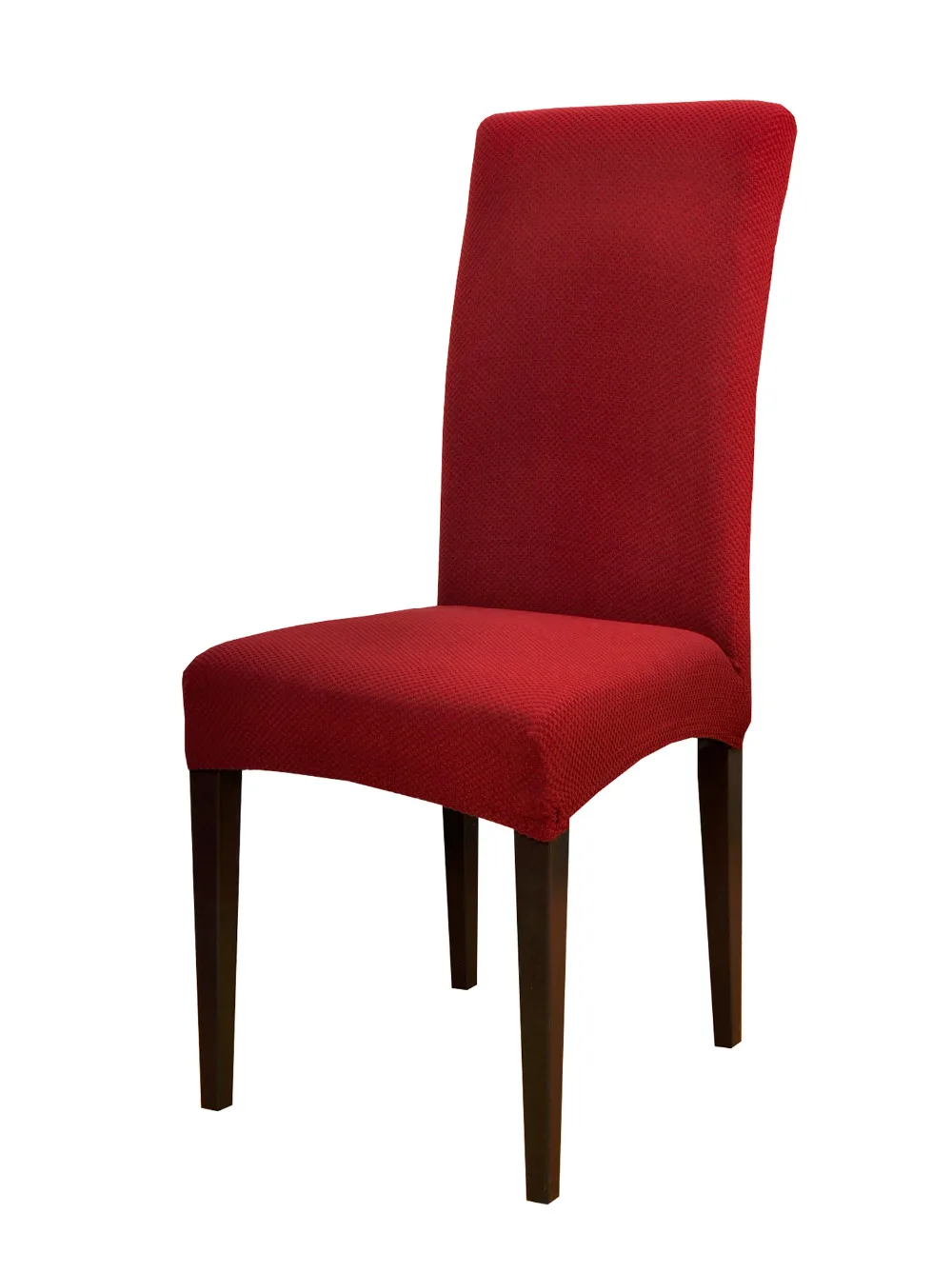 DiningRoomDecorationSpandexKnitJacquardFabricDyedChairCovers