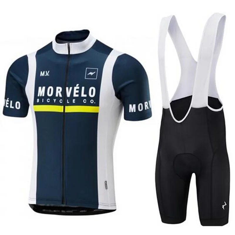 2019 Morvelo велосипедные Короткие рукава Джерси нагрудник шорты наборы для ухода за кожей износостойкие удобные U42317