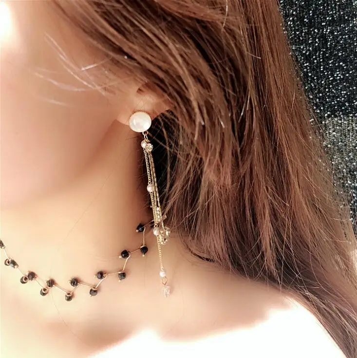 Letter LOVE tassel earring Hypoallergenic fadeless alloy fashion
