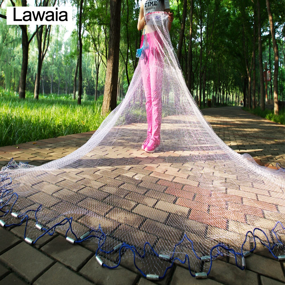 Lawaia American Style Fish Net With Aluminum Ring Fishing