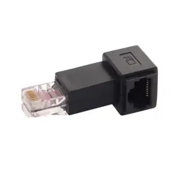 

Left Angled 90 Degree 8P8C FTP STP UTP Cat 5e Male to Female Lan Ethernet Network Extension Adapter