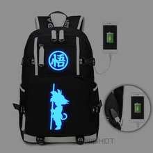WISHOT Dragon Ball световой многофункциональный USB зарядка Рюкзак, Холщовая Сумка Для мужчин wo Для мужчин школьные сумки Дорожная сумка на плечо, сумка для ноутбука