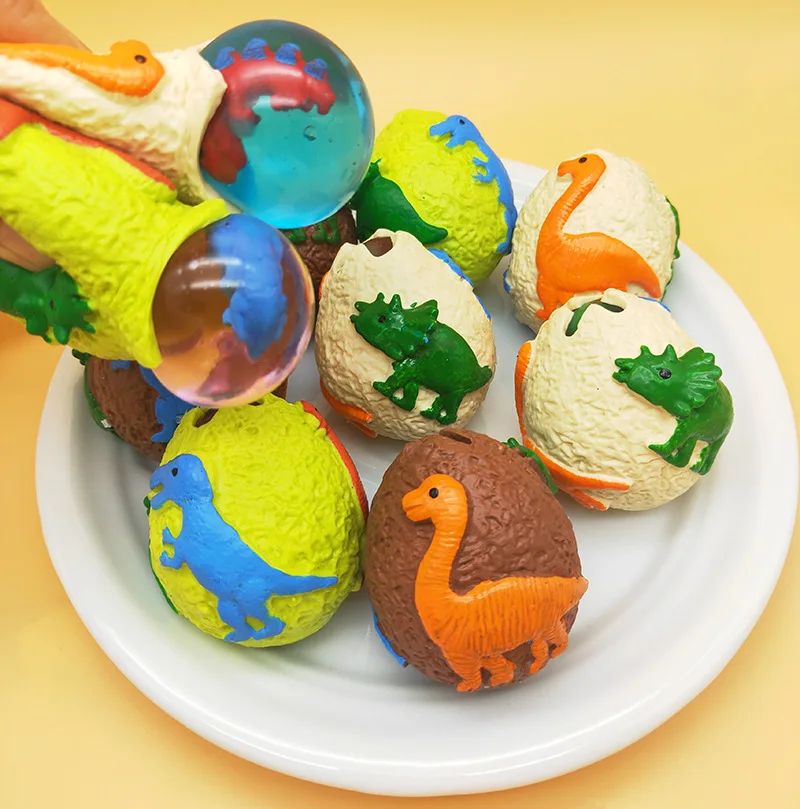 

Antistress Squeeze Toy Funny Dinosaur Egg Ball Squishy Vent Mesh Ball Decompression Children's Toys Beads Extrusion Adult Toy