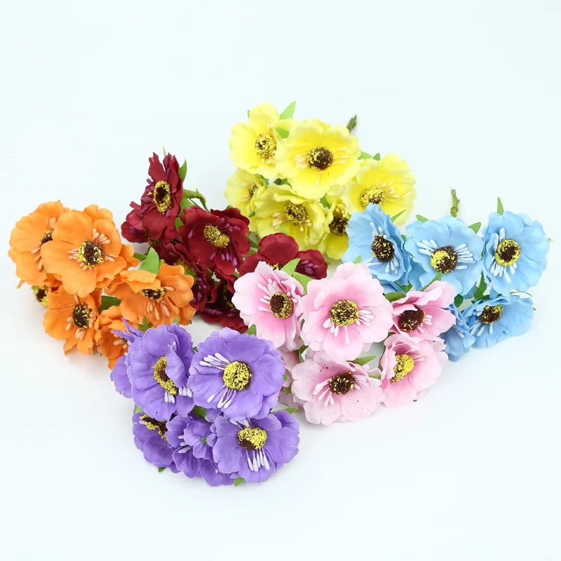 6 штук DIY рождественские подарки коробка конфет Скрапбукинг шелк вишня stamen