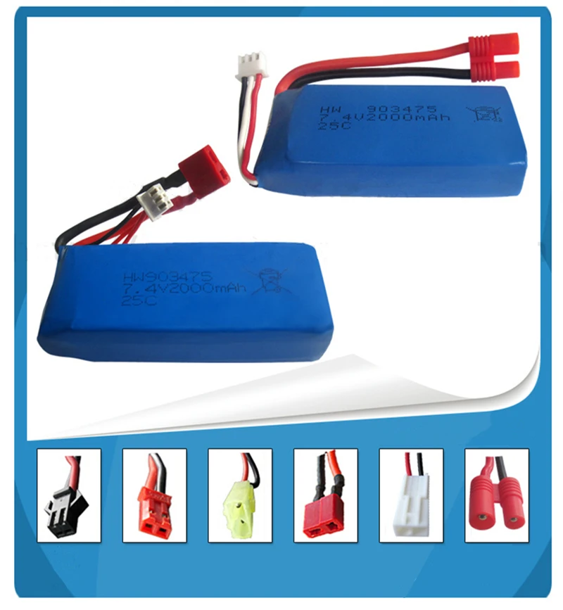 Batterie Li-polymère 7.4V 2700mAh Pour Drone Syma X8C / X8W / X8G Et Voiture RC 12428