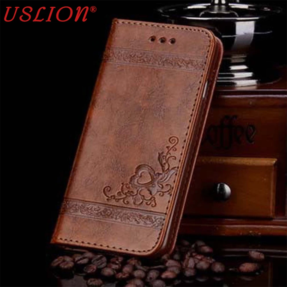 Leather Flip Phone Case for iphone 6 6s 5 5s SE 6 Plus 6s Plus 7 7 Plus 4 4s Wallet Card Holder Stand Phone Case Full Cover Bags