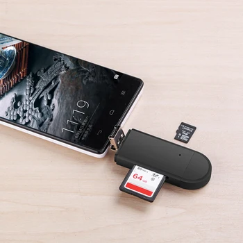 

3 in 1 Card Reader Type C/micro USB/USB Card Reader High-speed USB2.0 Universal OTG TF/SD for Android Computer Extension Headers