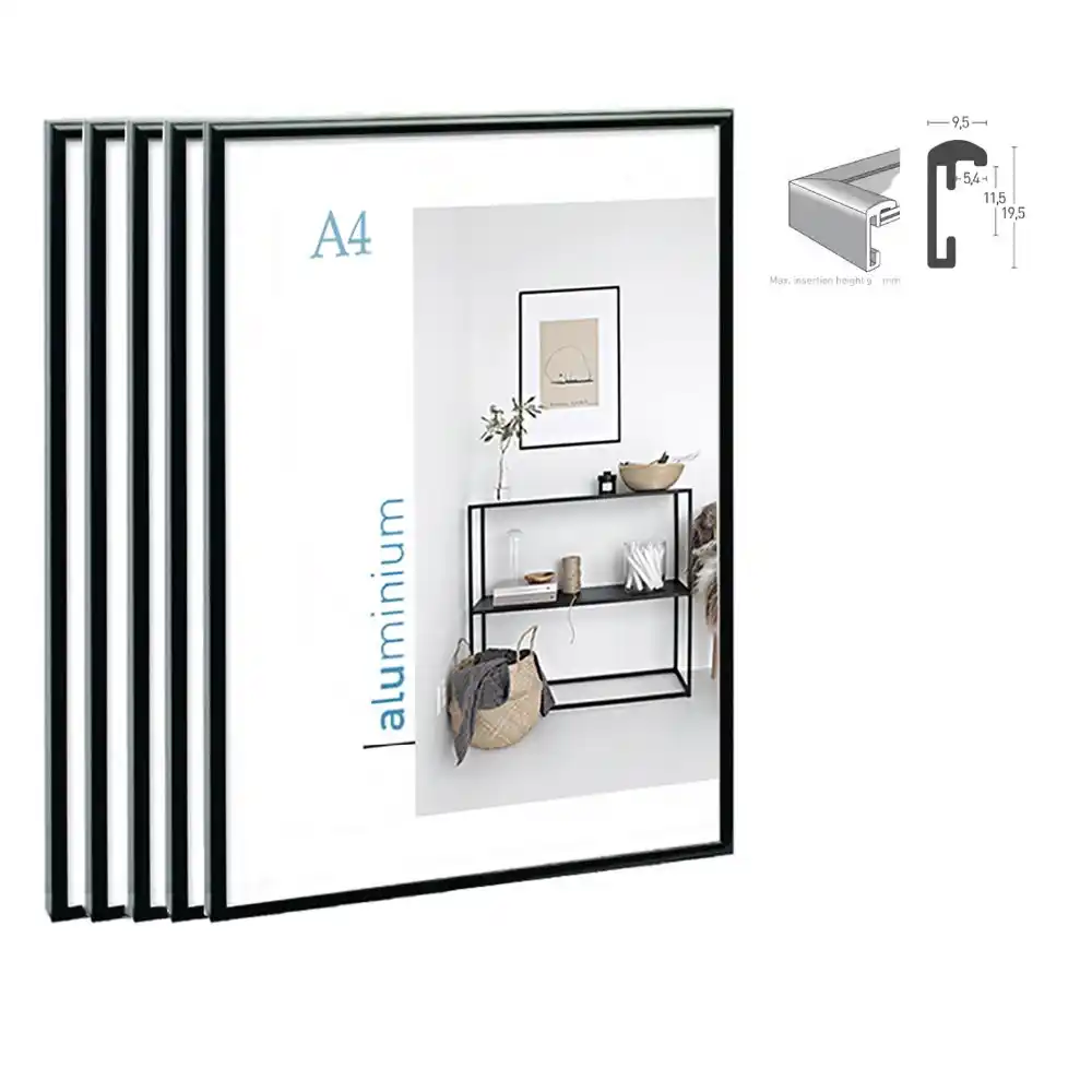 5pcs Bundle Pack Classic Super Narrow Aluminum A4 Poster Frame For Wall Hanging Metal Photo Frame Certificate Frame Certificate Frame Frames Certificatesposter Frame Aliexpress