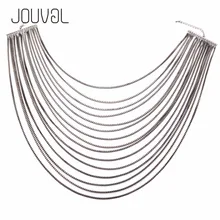 Collar 2018 ZA collares y colgantes Vintage oro y plata Multi cadena Maxi gargantilla declaración Collar grande moda mujer joyería(China)