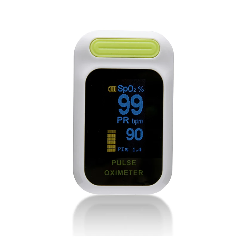 

LED Fingertip Pulse Oximeter with Plethysmograph and Perfusion Index