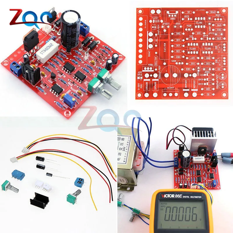 0-30 в 2mA-3A непрерывная Регулировка постоянного тока регуляторы напряжения источник питания DIY Набор для школьного образования лаборатории для Arduino
