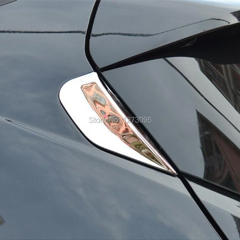 For Buick Encore Opel Vauxhall Mokka Chrome Rear Window Spoiler Cover Trim Bevel