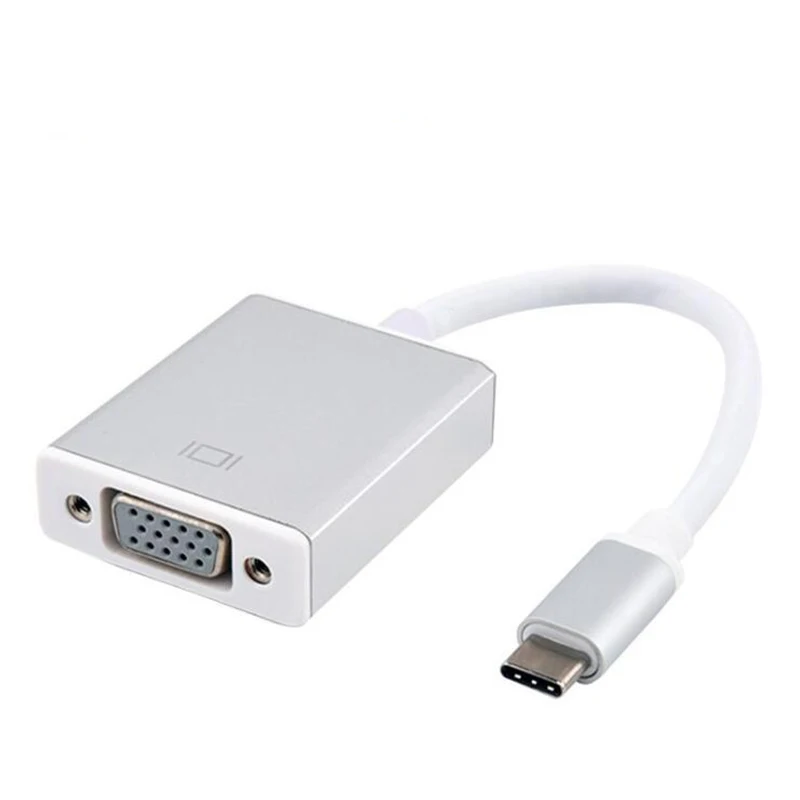 Baolyda USB C док-станция HDMI Тип C к HDMI концентратор адаптер 4 к USB C многопортовый адаптер USB C конвертер для MacBook/Chromebook Pixel/Dell - Цвет: VGA Silver