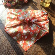 Японский стиль большой носовой платок хлопок /fanshaped напечатанный 52 см/много польз