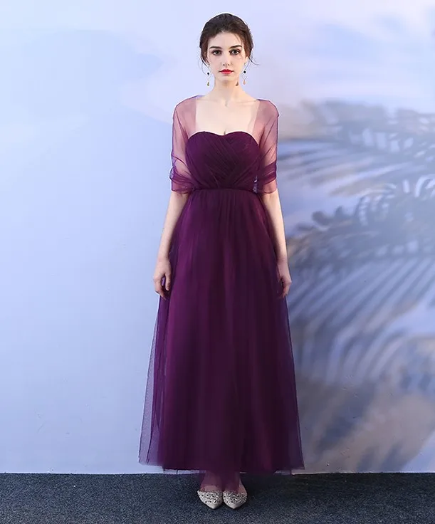 grape colour frock