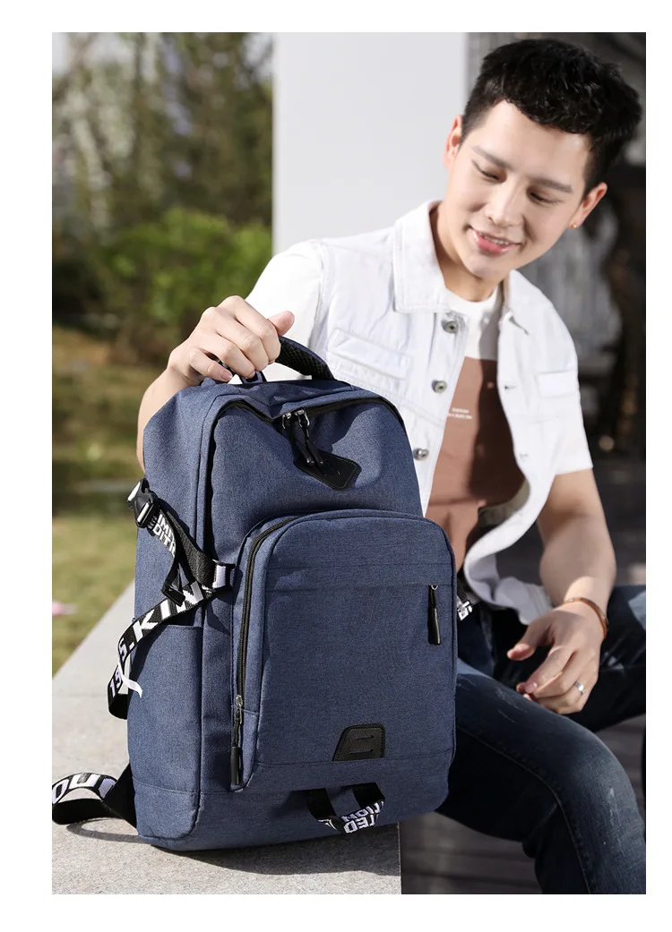 USB школьная сумка для мальчиков и девочек, рюкзак, повседневный рюкзак, рюкзак, Оксфорд, для путешествий, модные рюкзаки для ноутбука, мужской рюкзак, унисекс дизайн