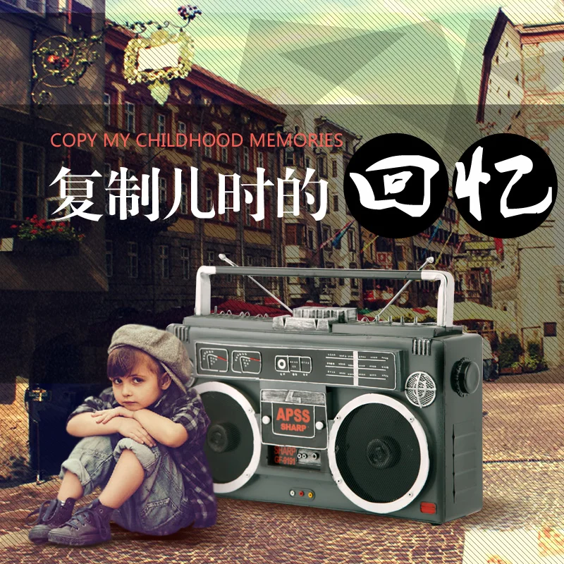 تفعل القديم الحديد الرجعية راديو نموذج القهوة الشاي متجر الديكور غرفة خزانة سطح المكتب الديكور زهرة الخشخاش تفعل القديم الحديد الرجعية راديو نموذج القهوة الشاي متجر الديكور غرفة خزانة سطح المكتب الديكور زهرة الخشخاش