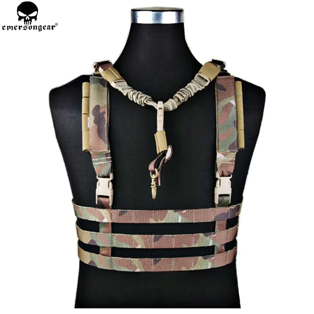 Military Tactical Vest Airsoft Molle System Low Profile Chest Rig | My ...
