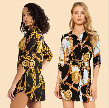

2019 African Women Clothing Dashiki new printed nightclub style one-piece dress