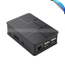 Raspberry Pi 3 ABS Case Black Plastic Box Enclosure Shell Design for GPIO Cable Compatiable Raspberry Pi 2 Model B