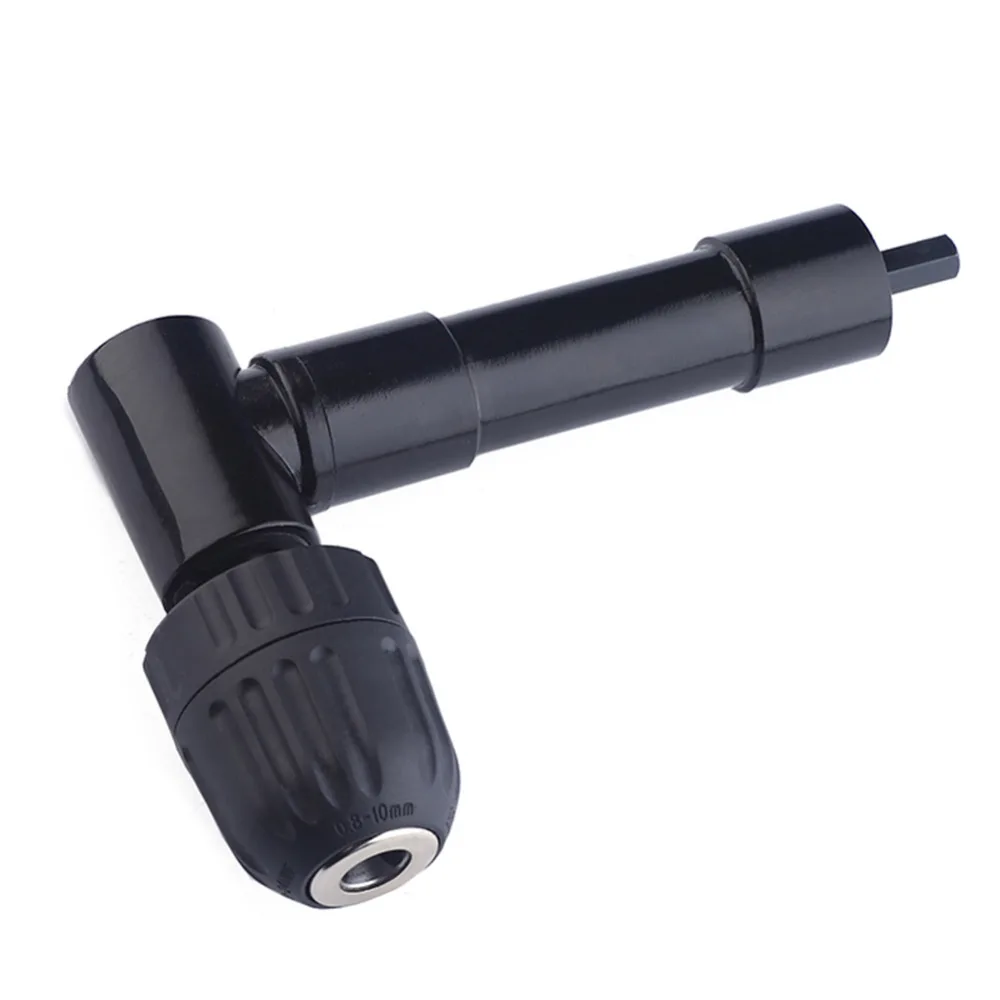 

90 Degree Right Angle Keyless Drill Chuck Impact Drill Adapter Electric Power Drill Attachment Angle Adaptor Drill Bit Chuck