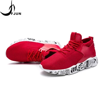 

2018 FJUN Running Shoes For Men Women Lovers Korean Style Walking Sneakers Flywire Breathable Soft Sole Shoes RZ43