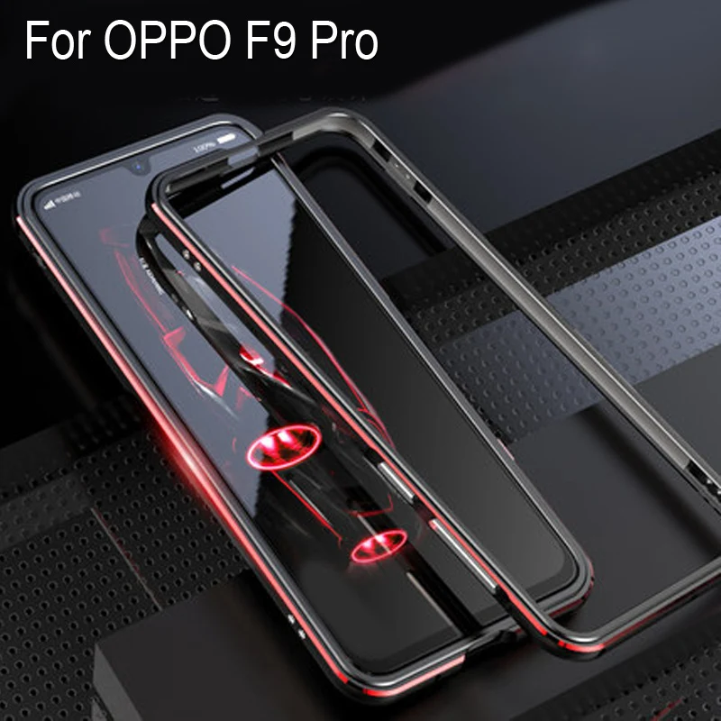 F9Pro противоударный металлический каркас ПК Жесткий чехол для OPPO F9 Pro Чехол из алюминиевого сплава coque для OPPO F 9 Pro металлический бампер f9Pro