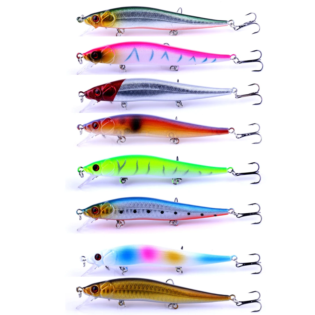  Hot 1PCs 11.5cm 13g Big Minnow Fishing Lure 3D Fish Eyes Hard Bait Isca Artificial Lures Swim Bait 