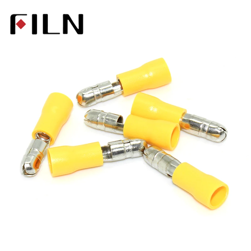 

MPD5.5-195 Bullet Shaped male Insulating Joint Wire Connector Electrical Crimp Terminal AWG12-10 suit 4-6mm2 100Pcs/lot