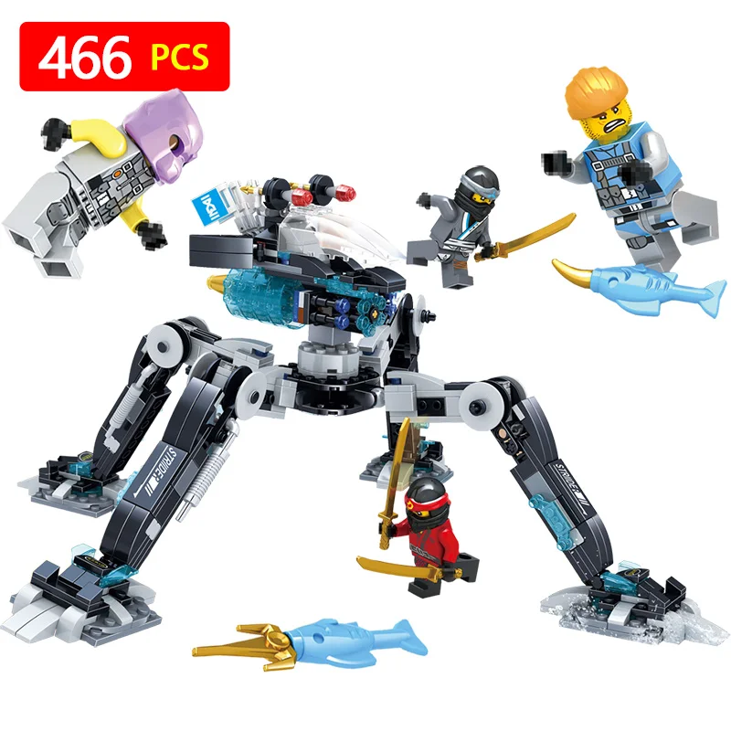 

Ninjagoed Movie Water Mecha Model Compatible with LegoINGLYS Anime action figures Building Blocks Bricks Toys for children