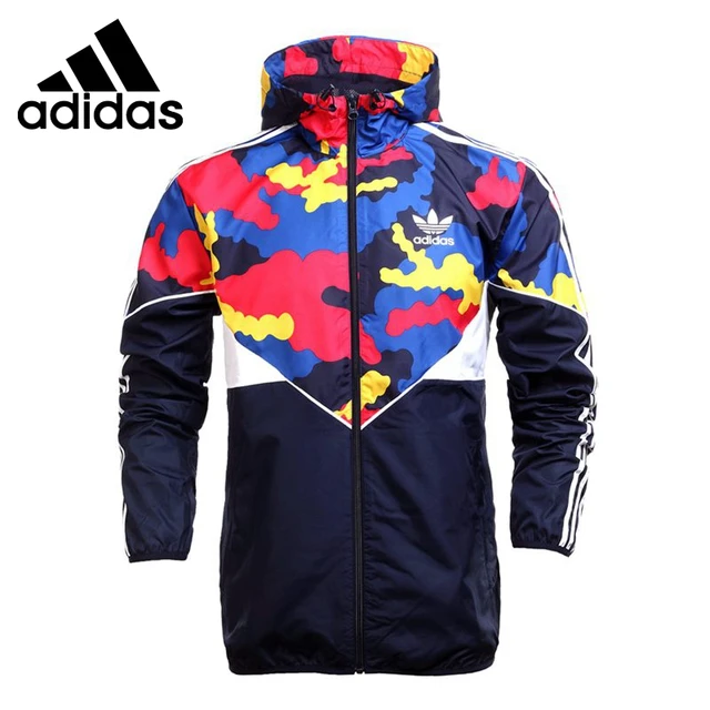 Cheap Original New Arrival 2016 Adidas Originals es wb colorful camo Men's  jacket Hooded Sportswear free shipping