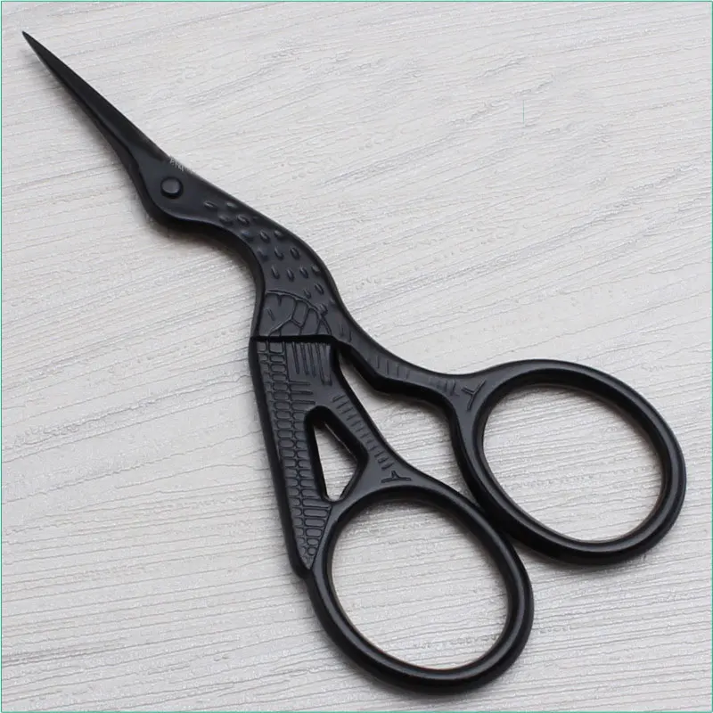 Buy 9.3cm Black Crane Stainless Steel Zigzag Scissors