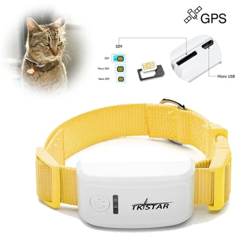 

Pets Smart Mini GPS Tracker Collar Can Insert Collar For Pets Cat Cow Dog Monitor Tracking Anti-Lost Cat Dog Car Locater