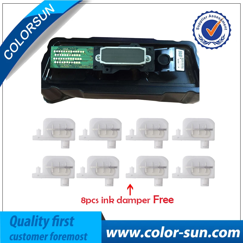 Original Eco Solvent DX4 printhead For Epson Mutoh Roland For Mimaki JV2 JV4 JV3 Print head+8 pcs Ink Damper for DX4 Printhead dx5 printer head decoder for for roland mimaki mutoh dx5 encryption printhead