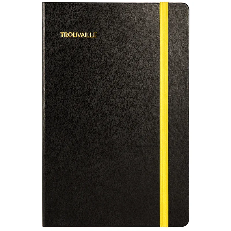 Business Fasion Band Notebook A5 Dots Paper Book 128 Sheets Cool Black White Business Fasion Band Notebook A5 Dots Paper Book 128 Sheets Cool Black White