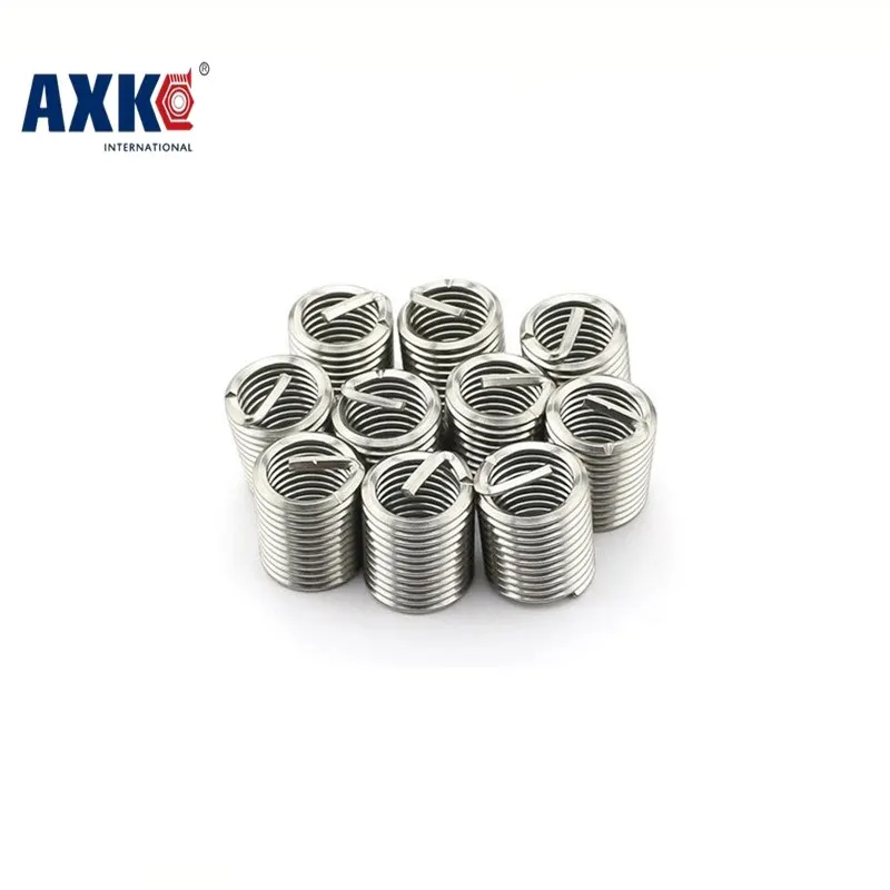 AXK 100 шт M6 * 1 0 2.5D m6 проволочная вставка из нержавеющей стали Винт Втулка