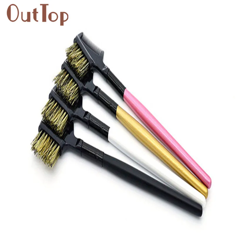 

Steel Eyebrow Eyelash Dual-Comb Extension Brush Metal Comb Women Beauty Cosmetic Makeup Tool
