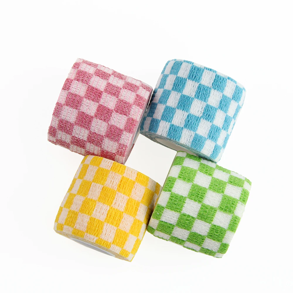 

Self Adhesive Elastic Bandage Waterproof Sport Bandage Nonwoven Printing Cohesive Bandage for Finger Wrist First Aid 5cm*4.5m