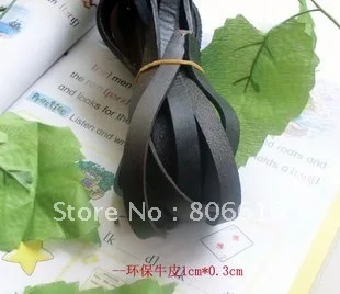 

10MM 20M Double-Faced Flat 100% Genuine Leather Cords Strings Jewelry Ropes