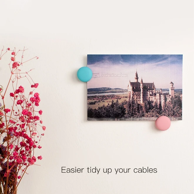 Cable Clip Grip Desk Wall Organizer Desktop Wire Cord Type Usb Charger Holder
