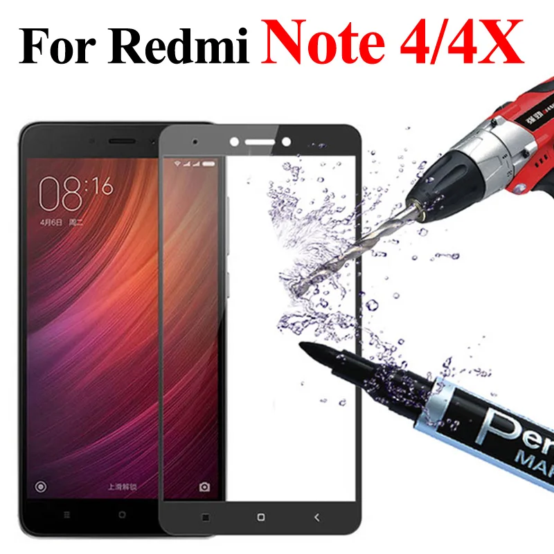 Redmi note 4 4x protective glass on the for xiaomi ksiomi x4 x redme my red mi sceen protector tempered armor sheet film tremp | Мобильные