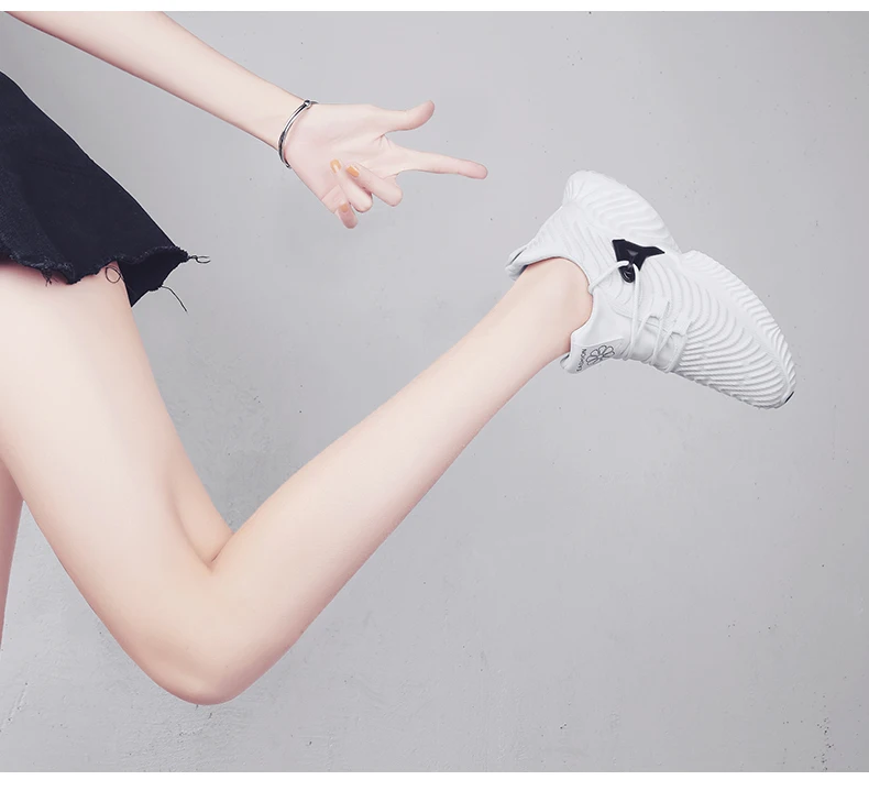 Baideng/ INS/Популярная женская спортивная обувь для бега, увеличивающая рост, черные, розовые женские дышащие туфли для папы, Zapatos de Mujer