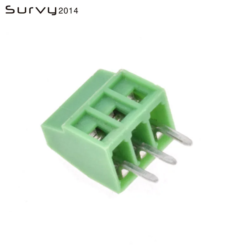 10PCS kf120-2.54-2P 3P 2.54MM pitch straight pin pcb screw terminal block connector 2PIN 3PIN green KF120 2.54 2 3 PIN - Цвет: KF120-3P