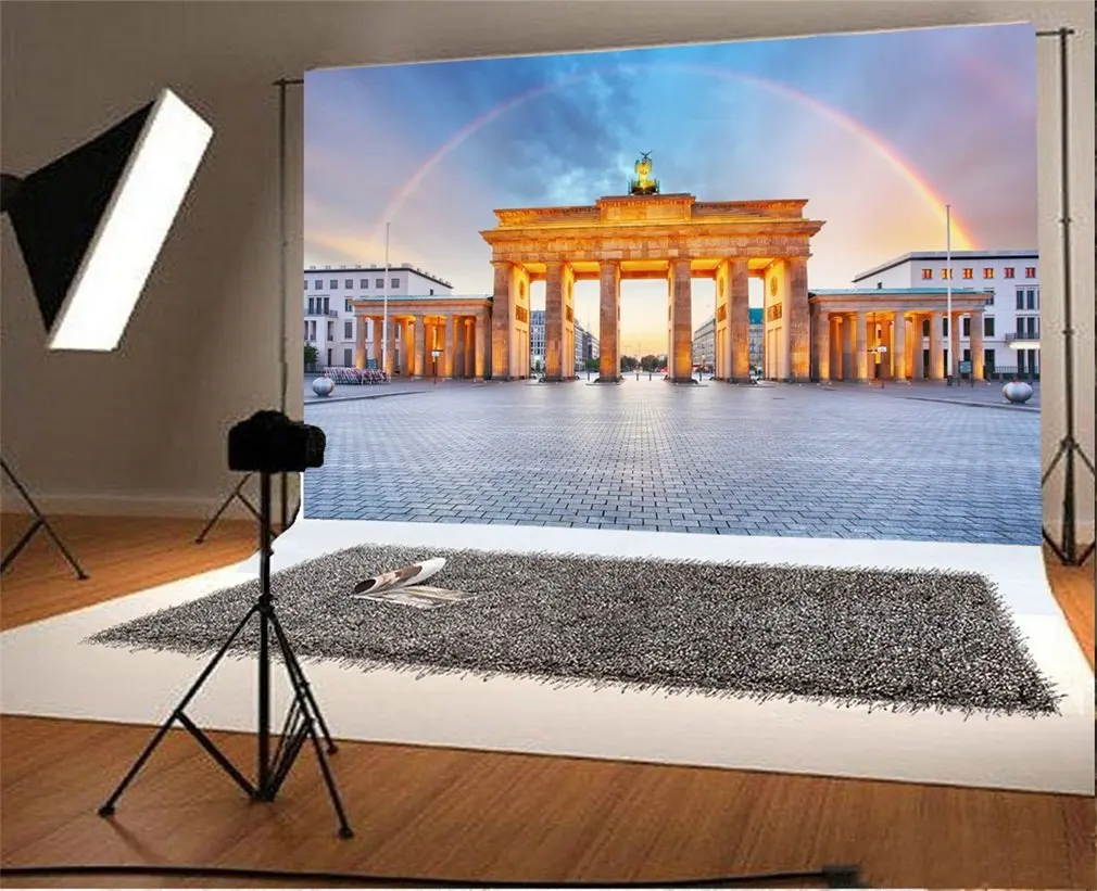 

Photography Backdrop Brandenburg Gate in Berlin Germany Landmark Photo Background Party