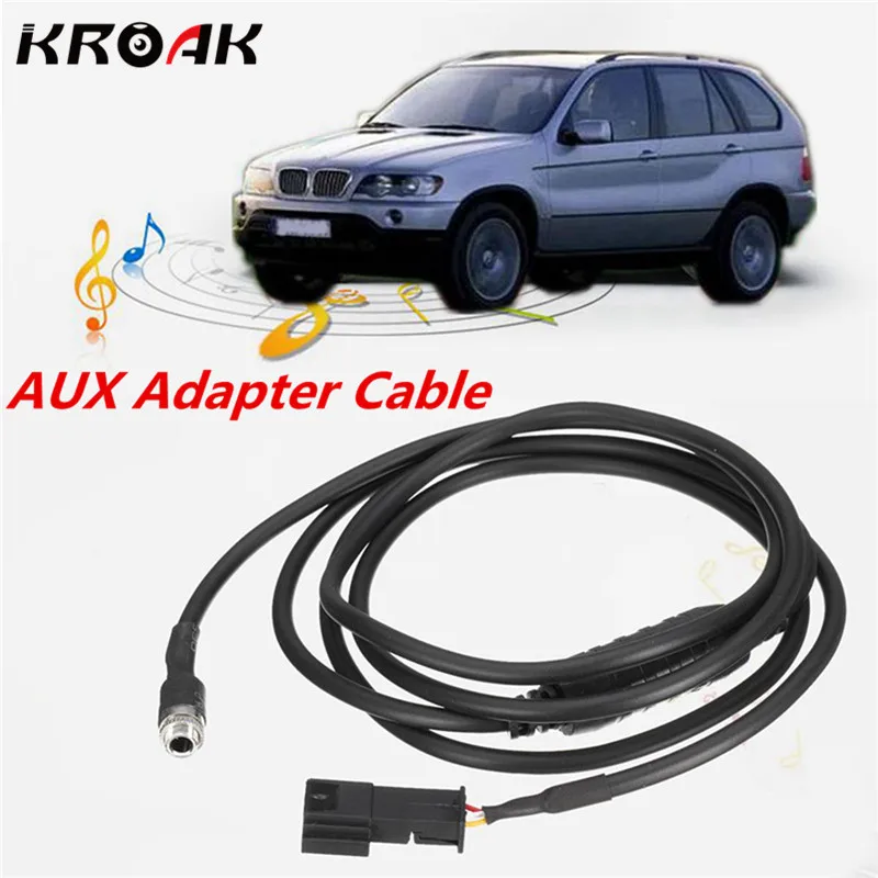 

AUX Auxiliary Audio Input Adapter Cable Wire Harness CD Player For iPhone MP3 For BMW E39 E46 E53 w/ Navi