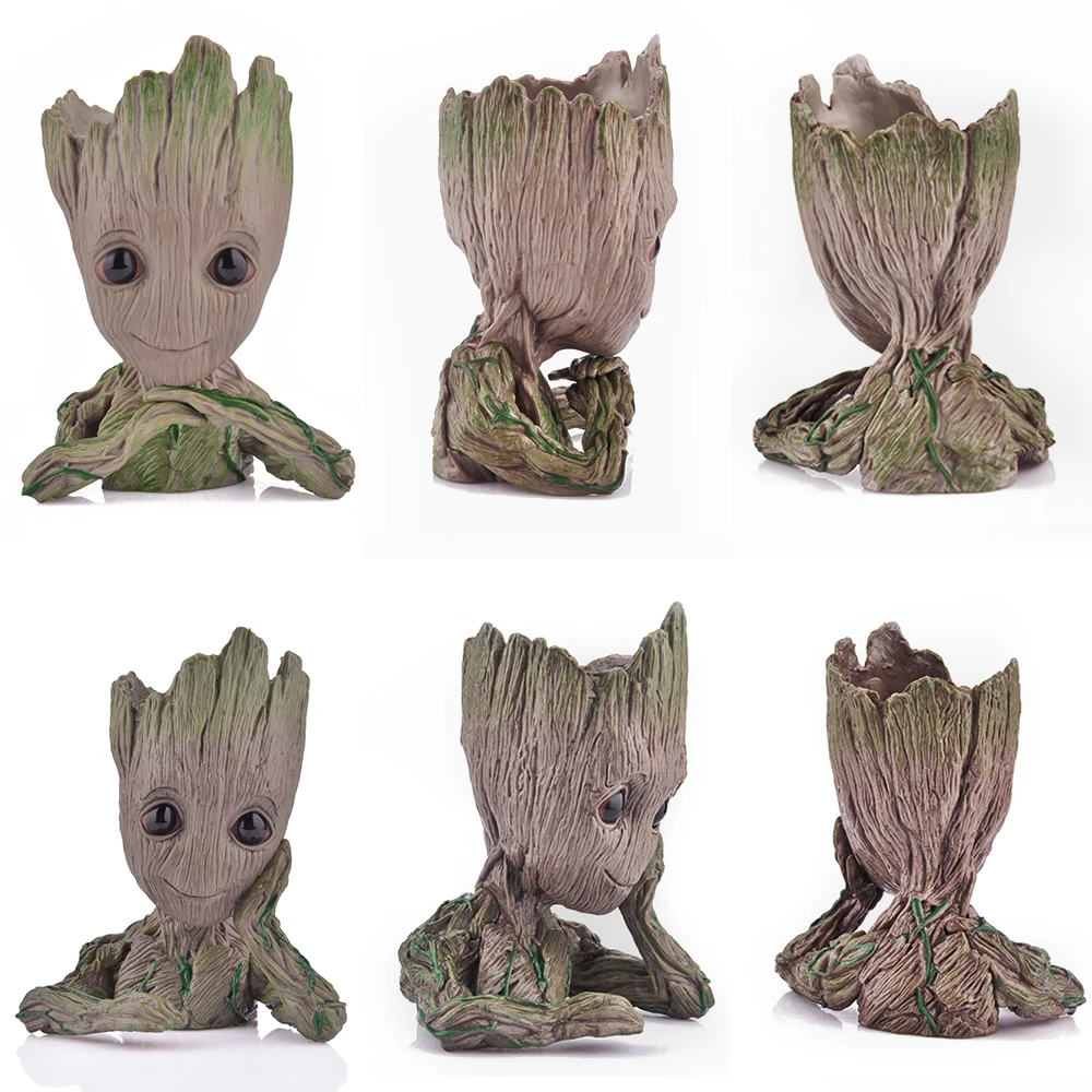 Baby Grooted Pot Tree Man Flowerpot Guardians Action Galaxy Figure Toy Pen Pot Desk Organizer Office Toy Movie Xmas Gift for Kid Baby Grooted Pot Tree Man Flowerpot Guardians Action Galaxy Figure Toy Pen Pot Desk Organizer Office Toy Movie Xmas Gift for Kid