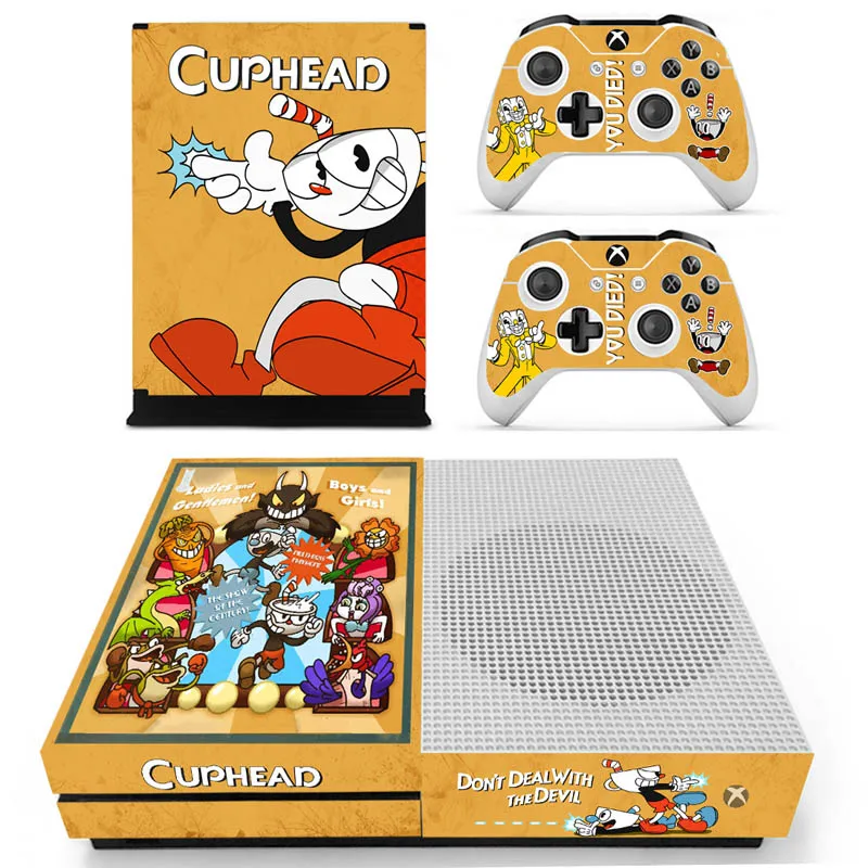 Cuphead Vinly кожи Стикеры наклейки для xbox один с консоли с двумя Беспроводной контроллер кожа