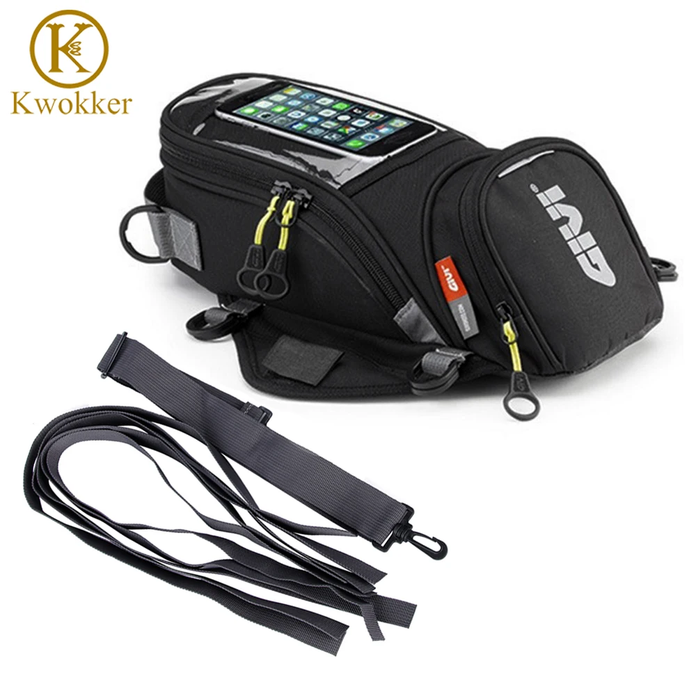 

GIVI Motorcycle New Fuel Bag Mobile Phone Navigation Bag Multifunctional Small Oil Reservoir Package Magnetic Fixed Straps