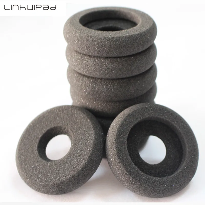 

Linhuipad wholesale 1000pcs 55mm Donut foam ear pads sponge ear cushion 5.5cm call center headset earpads