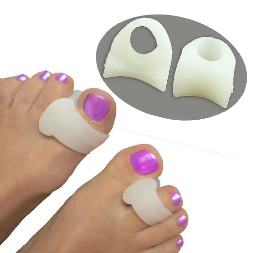 

10Pcs/5Pairs Over-lapping toe protector Bunion Pain Relief Foot Care Gel Hallux Valgus Stretcher Foot Massager Health care C525